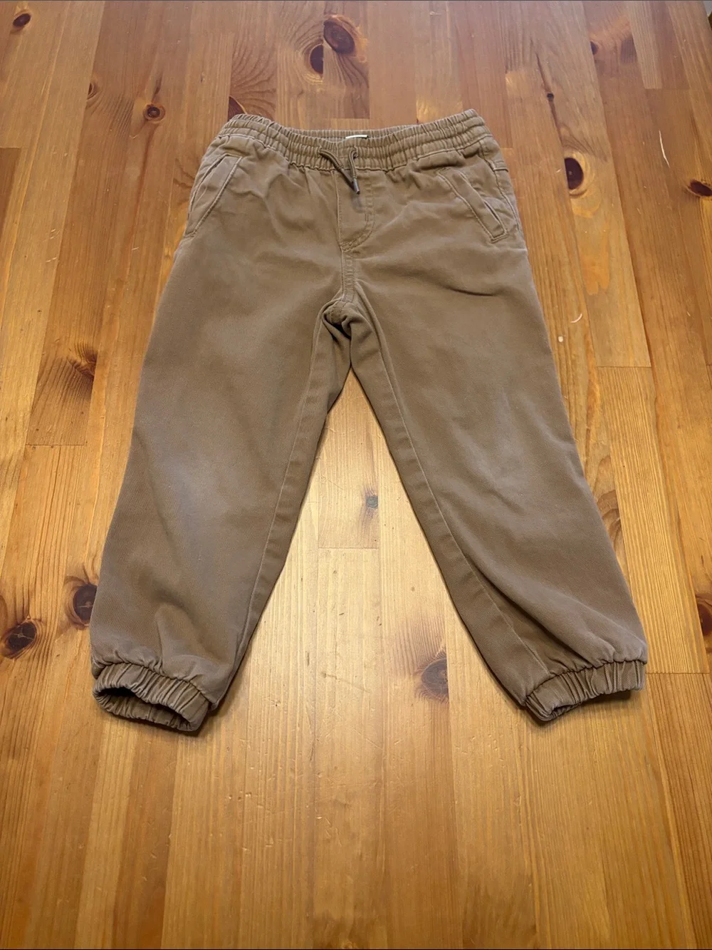 Old Navy Boys Brown Elastic Hem Joggers